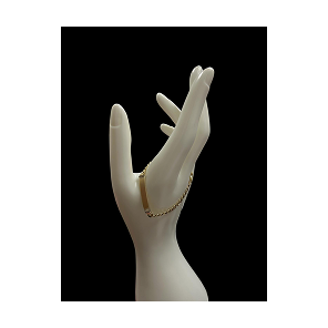 Cuban Link Kids Bracelet w/ Plate 10K