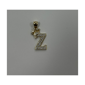 Initial Pendant "Z" w/ Diamonds 10K